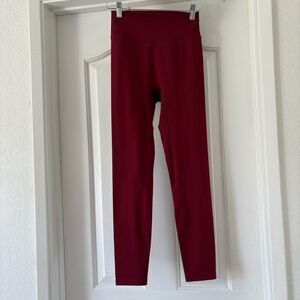 TYC Classic Burgundy Leggings M Smooth Active Til You Collapse High Waisted